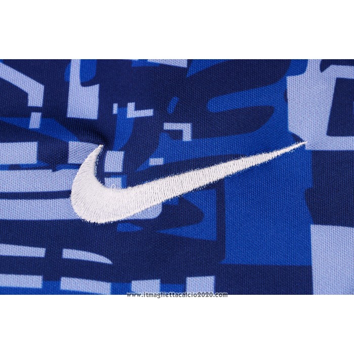 Tuta da Track Chelsea Manica Corta 2021 2022 Blu